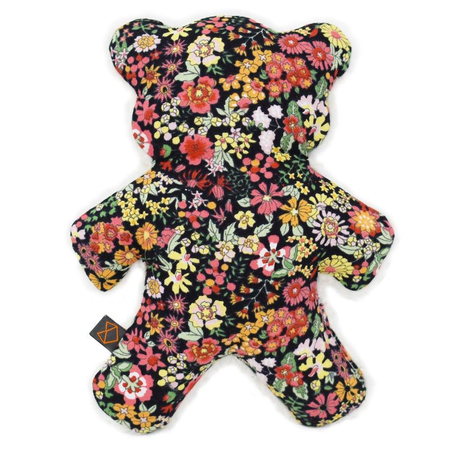 MODERN BEAST | Mini-Lavender Bedtime Bear in Black Floral Toys MODERN BEAST   