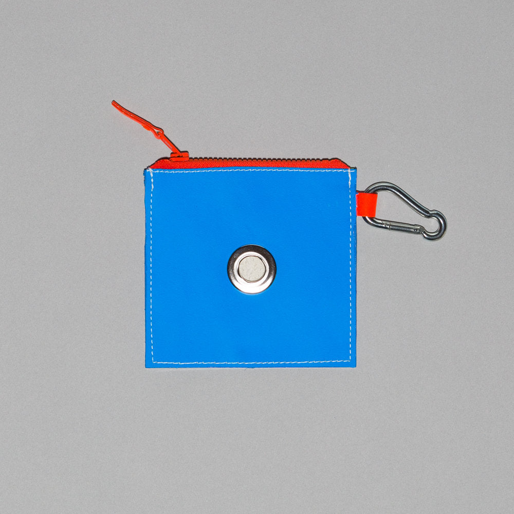 WARE of the DOG I Neon Leather Pouch in Blue/Yellow Add-Ons WARE OF THE DOG   