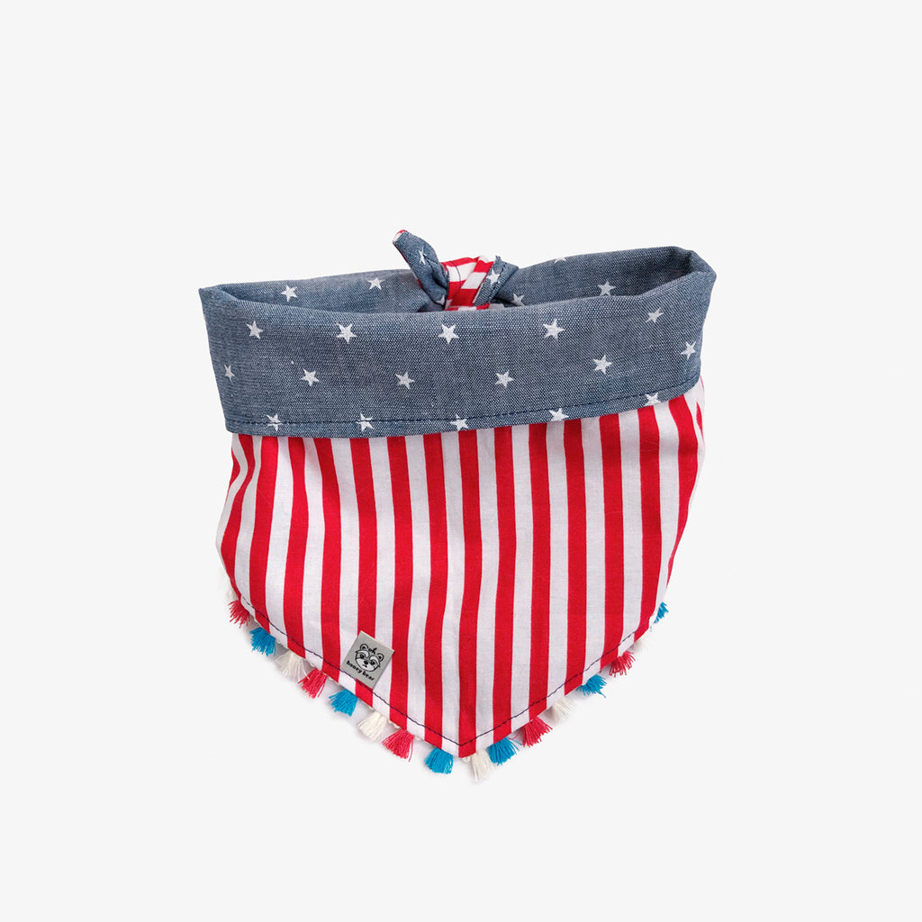 OH HONEY BEAR | Stars & Stripes Bandana Accessories OH HONEY BEAR   