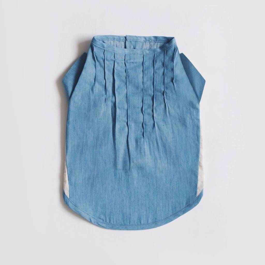 OH POP DOG | Pintuck Denim Shirt Apparel OH POP DOG   