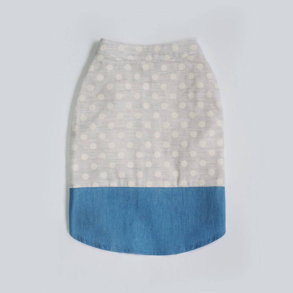OH POP DOG | Polka Dot Denim Shirt Apparel OH POP DOG   