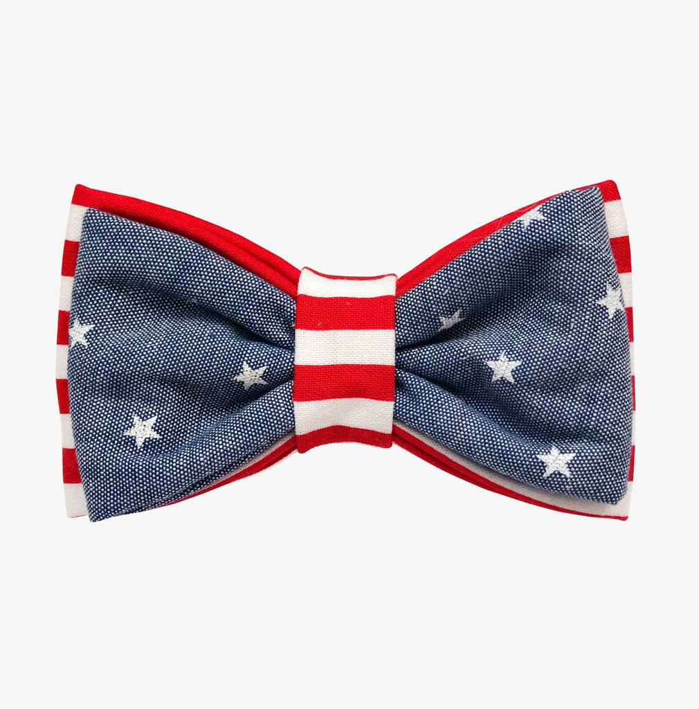 OH HONEY BEAR | Stars & Stripes Bow Tie Accessories OH HONEY BEAR   