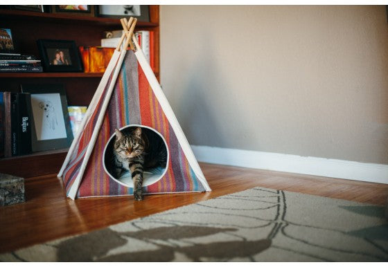 Striped Pet Teepee in Seacoast (Drop-Ship) HOME P.L.A.Y.   