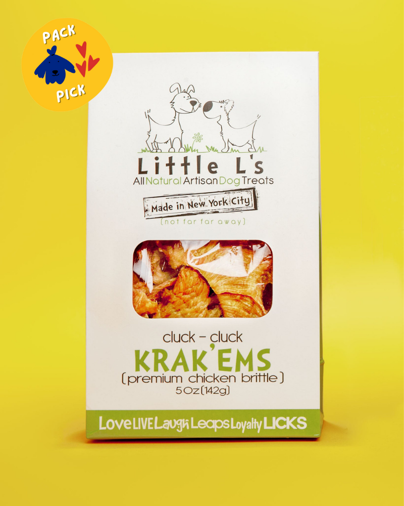 Krak ‘Ems Chicken Brittle Treats for Dogs Eat LITTLE L's   