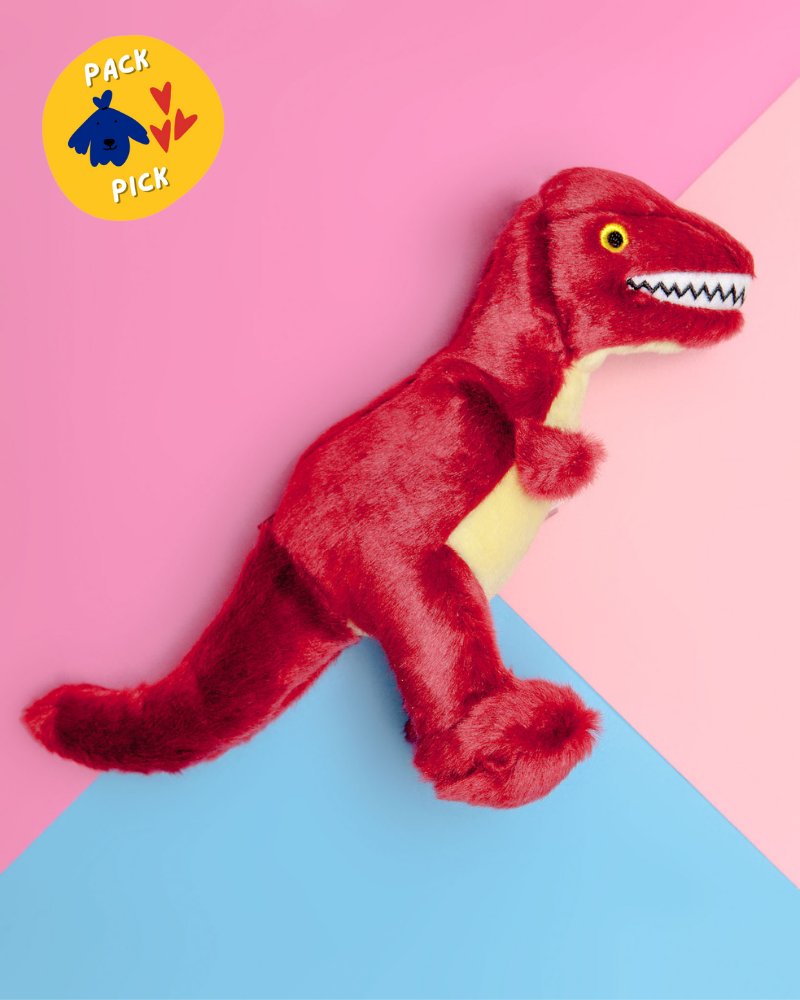 T-Rex Plush Dog Toy Play FLUFF & TUFF   