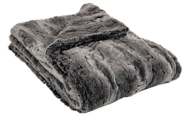 Faux Fur Dog Blanket in Stormy Night HOME PANDEMONIUM   