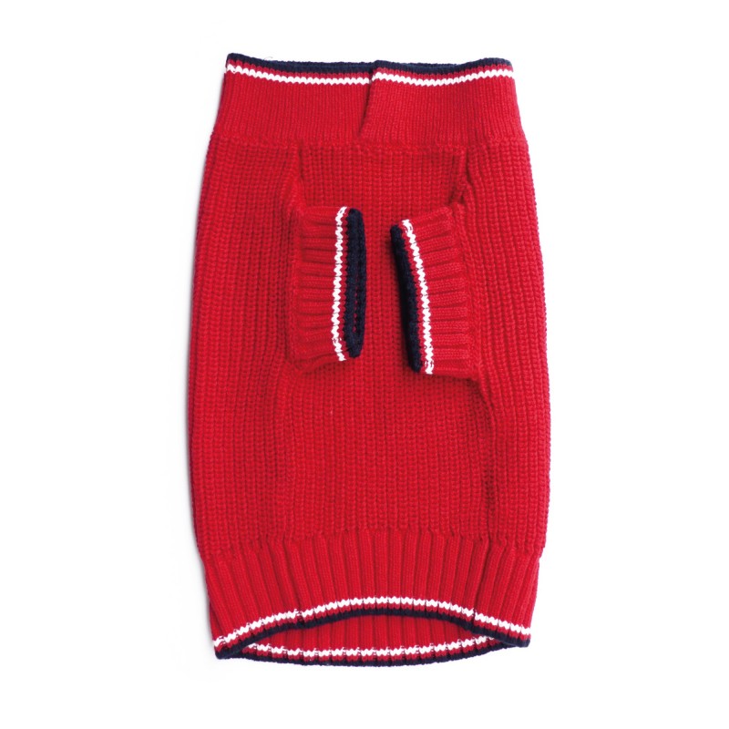 PERIGOT | Pullover Sweater in Red Apparel PERIGOT   