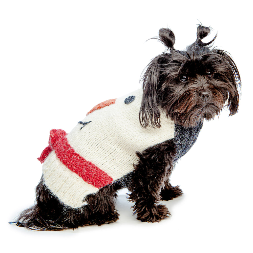 Snowpup Handknit Howliday Dog Sweater Wear PERUVIAN KNITS   