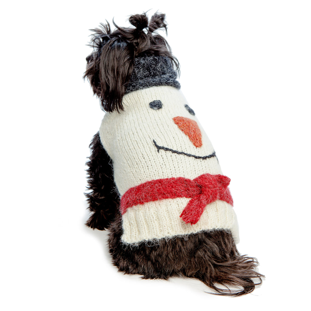 Snowpup Handknit Howliday Dog Sweater Wear PERUVIAN KNITS   