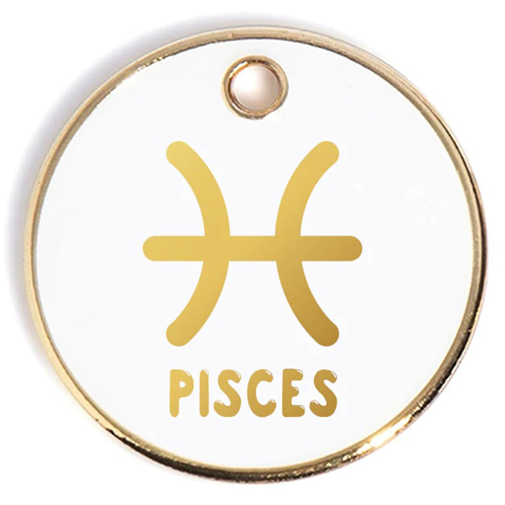 What's Your Sign? Custom Dog Tag (Custom/Drop-Ship) Accessories TRILL PAWS Pisces  