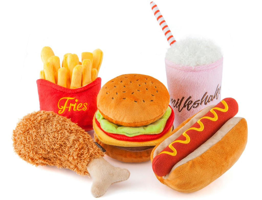 Milkshake Plush Squeaky Dog Toy Play P.L.A.Y.   