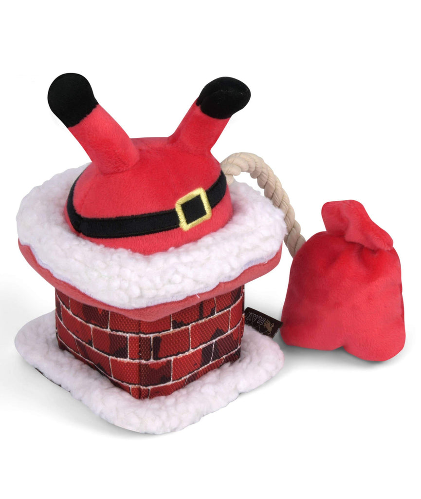 Clumsy Claus Holiday Squeak + Crinkle Dog Toy << FINAL SALE >> Play P.L.A.Y.   