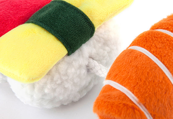 Spot's Sushi Plush Squeaky Dog Toy PLAY P.L.A.Y.