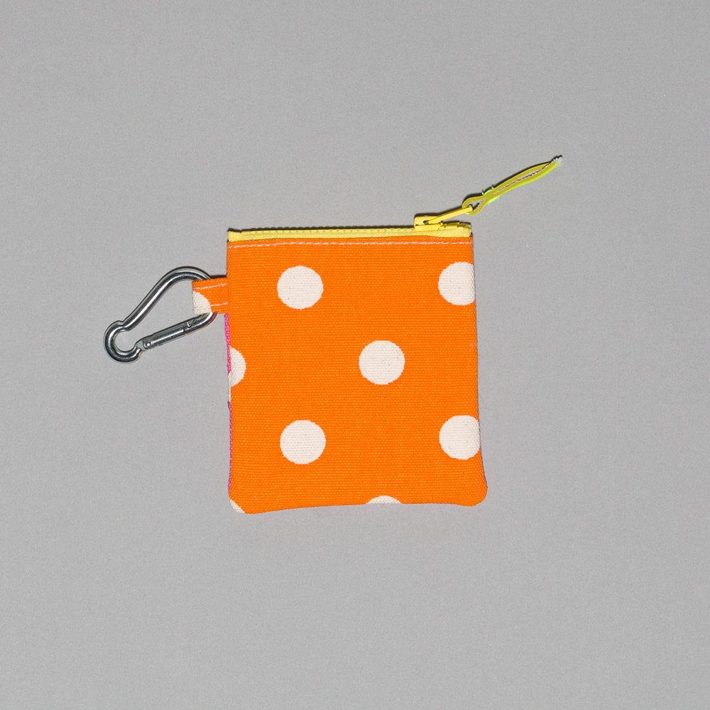 WARE of the DOG I Polka Dot Canvas Pouch in Pink/Orange Add-Ons WARE OF THE DOG   