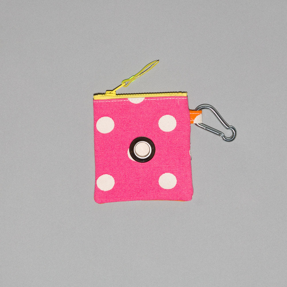 WARE of the DOG I Polka Dot Canvas Pouch in Pink/Orange Add-Ons WARE OF THE DOG   