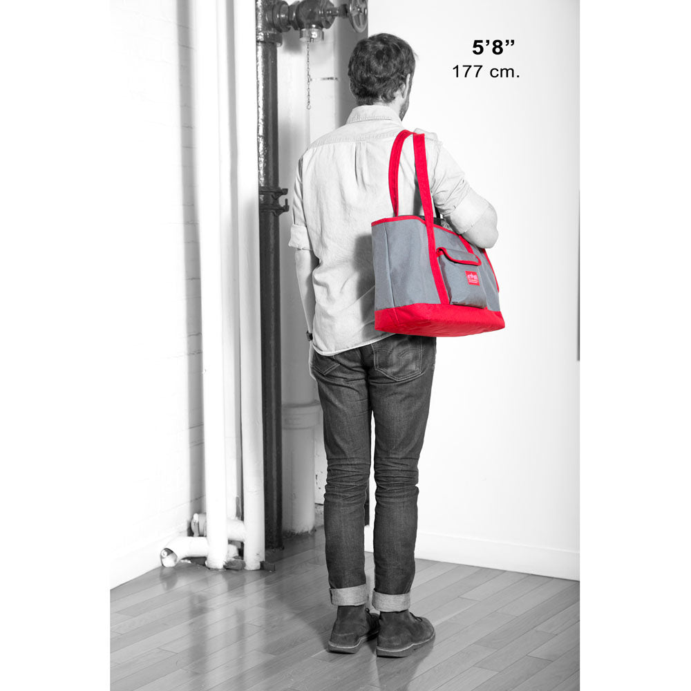 Open or Closed Pet Tote Bag in Grey (Small) Carry MANHATTAN PORTAGE   