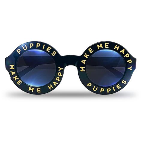 PUPPIES MAKE ME HAPPY | Puppy Vision Sunglasses Human PUPPIES MAKE ME HAPPY   