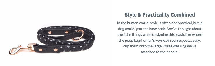 PUPSTYLE | Black Cross City Leash Leash PUPSTYLE   
