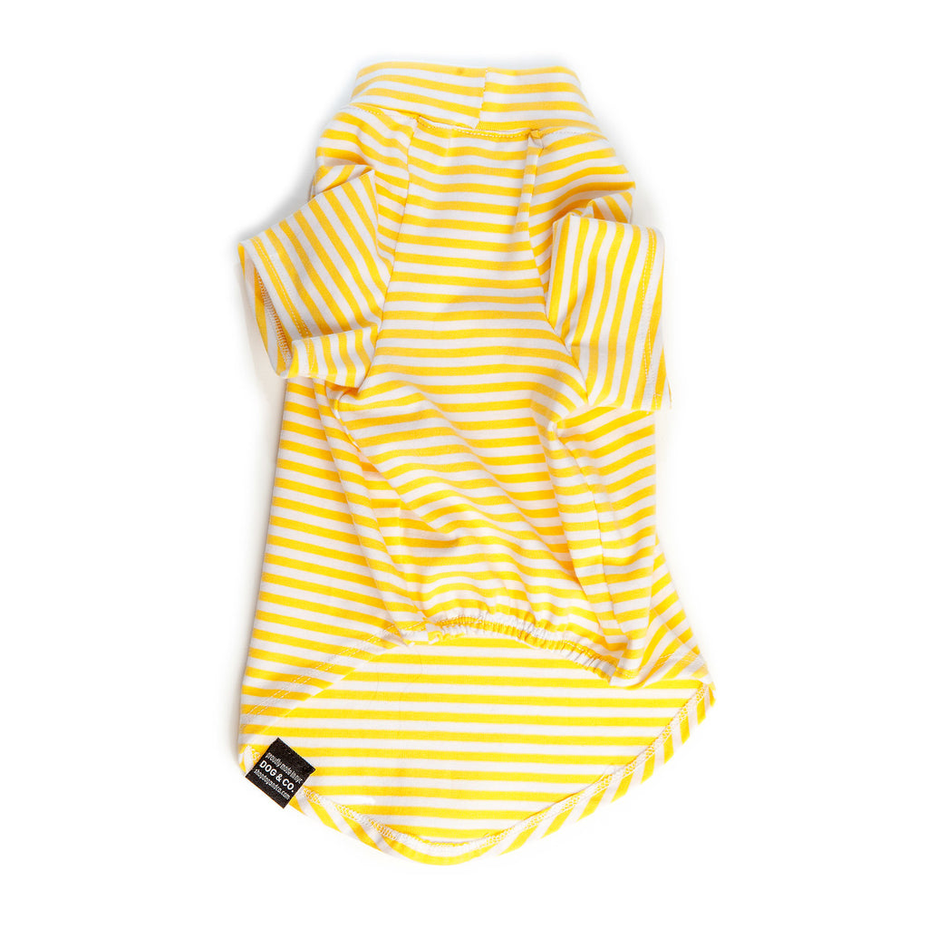 DOG & CO. | Perfect T in Sunshine Yellow & White Stripe Apparel DOG & CO. COLLECTION   