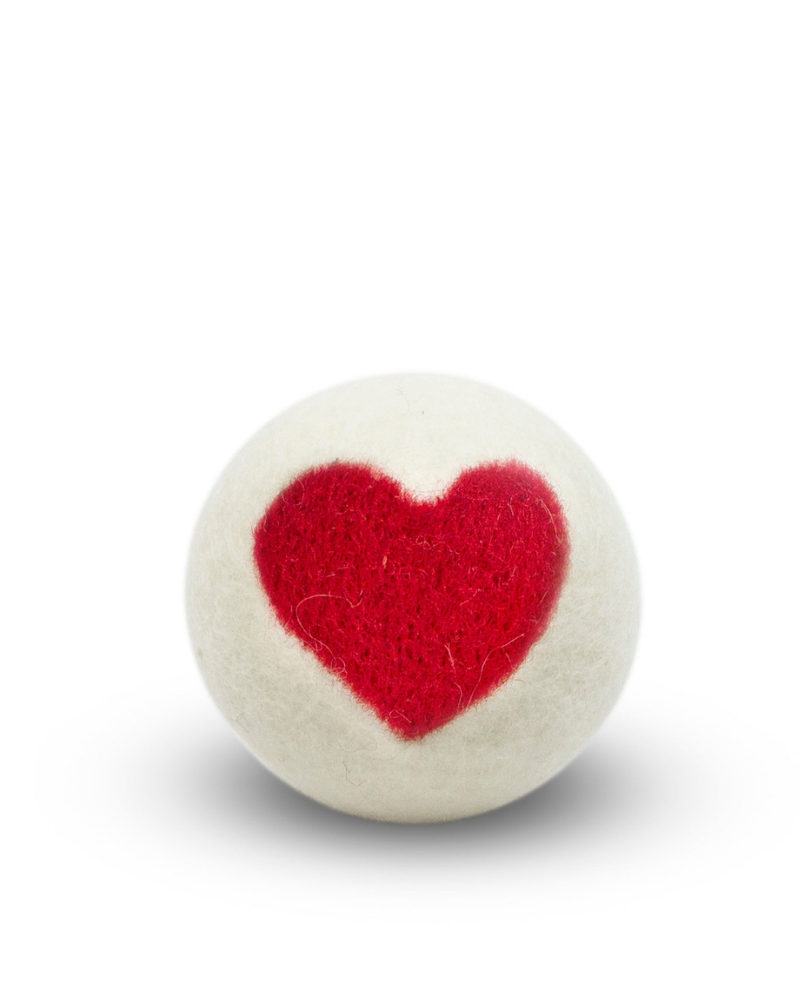 Wool Ball Toy with Heart Dog Toys FRIENDSHEEP   