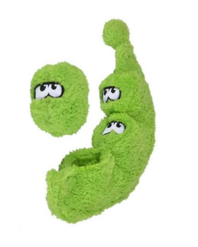 Peas in a Pod Plush Interactive Plush Dog Toy (Made in the USA) << CLEARANCE >> Play CYCLE DOG   