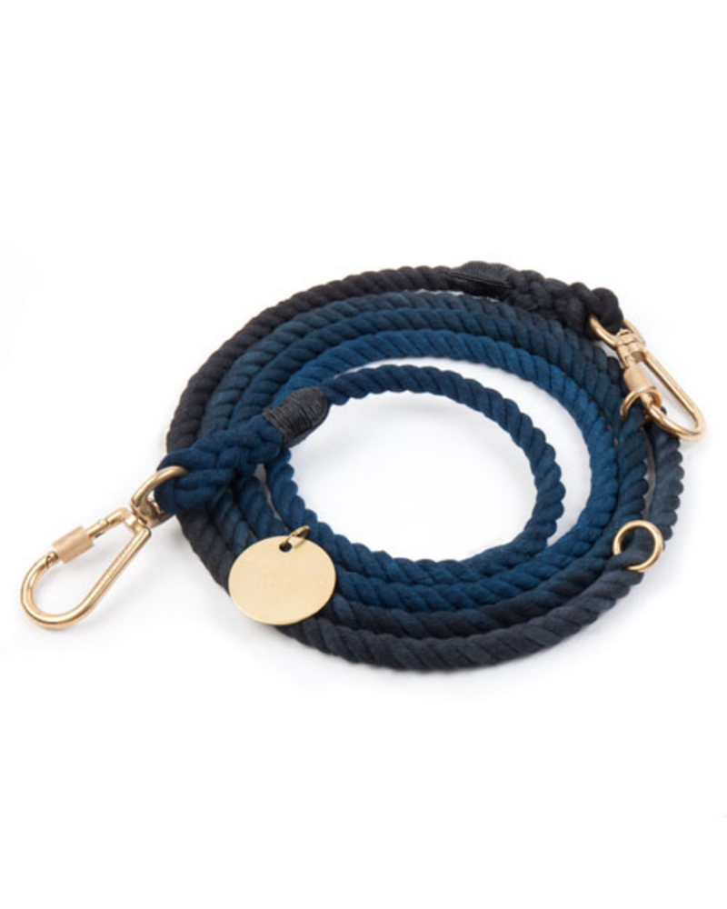 Adjustable Rope Lead in Manhattan Ombre (Made in the USA) WALK FOUND MY ANIMAL   