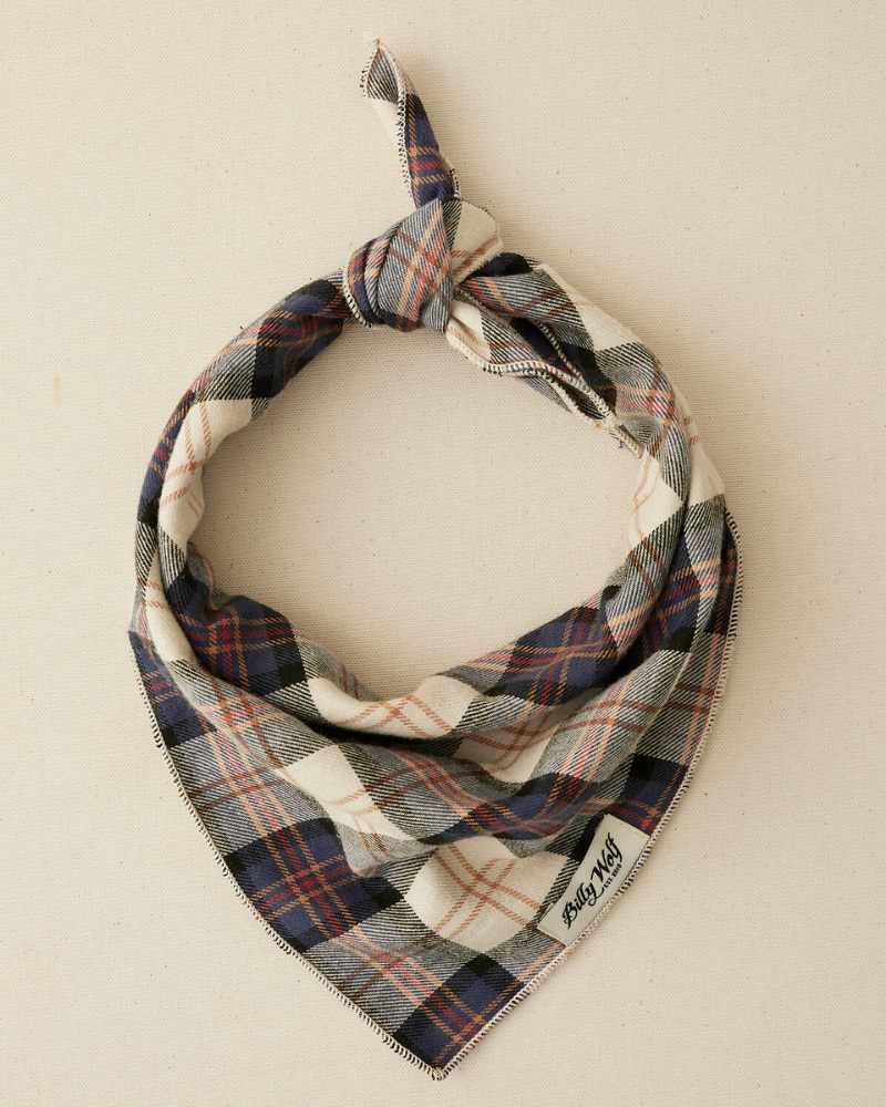 Lawson Plaid Dog Bandana (Made in the USA) (FINAL SALE) Wear BILLY WOLF   