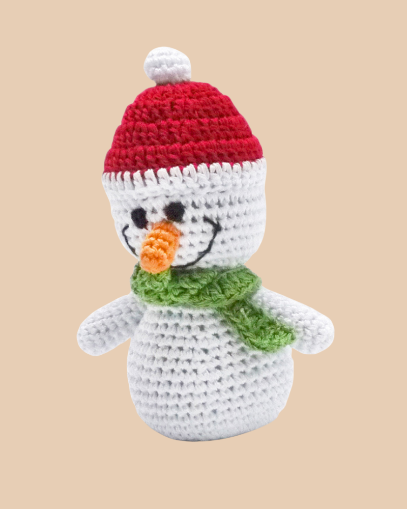 Shorty Snowman Knit Dog Toy Play DOGO   