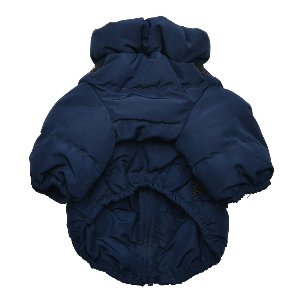 Ultra Light Soft Dog Puffer Jacket with Harness Vest in Navy (FINAL SALE) Coats & Jackets PUPPIA   