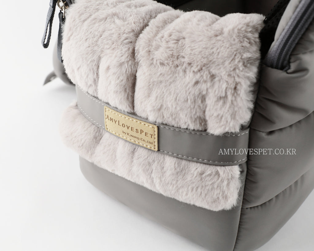 AMY LOVES PET | Rene Padded Shoulder Bag in Black Carry AMY LOVES PET   