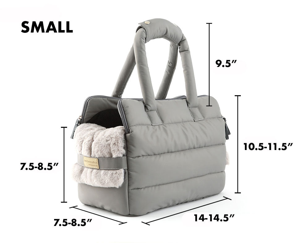 AMY LOVES PET | Rene Padded Shoulder Bag in Black Carry AMY LOVES PET   