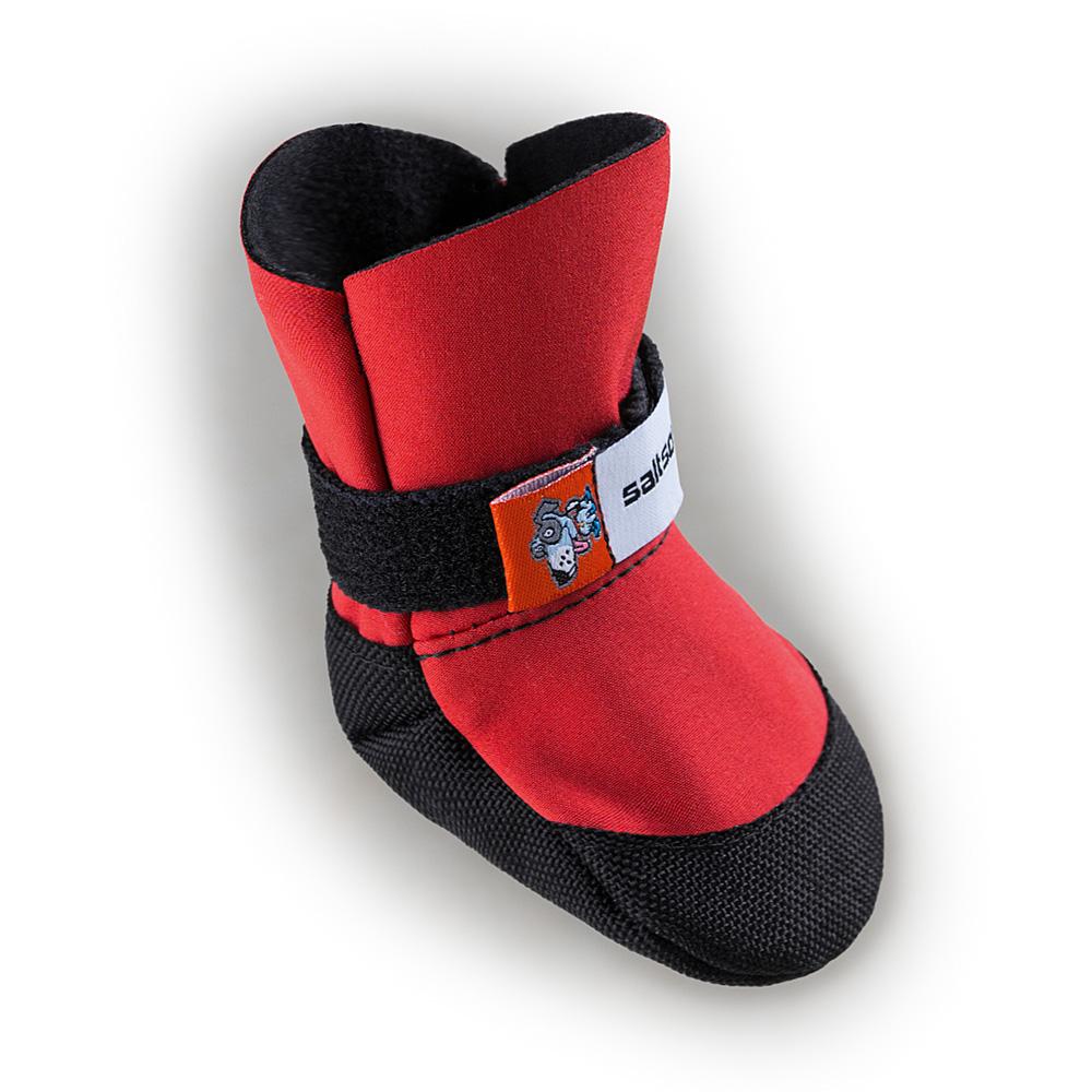 SaltSox Fleece-Lined Dog Booties in Ice Fire Red (FINAL SALE) Wear SALTSOX   