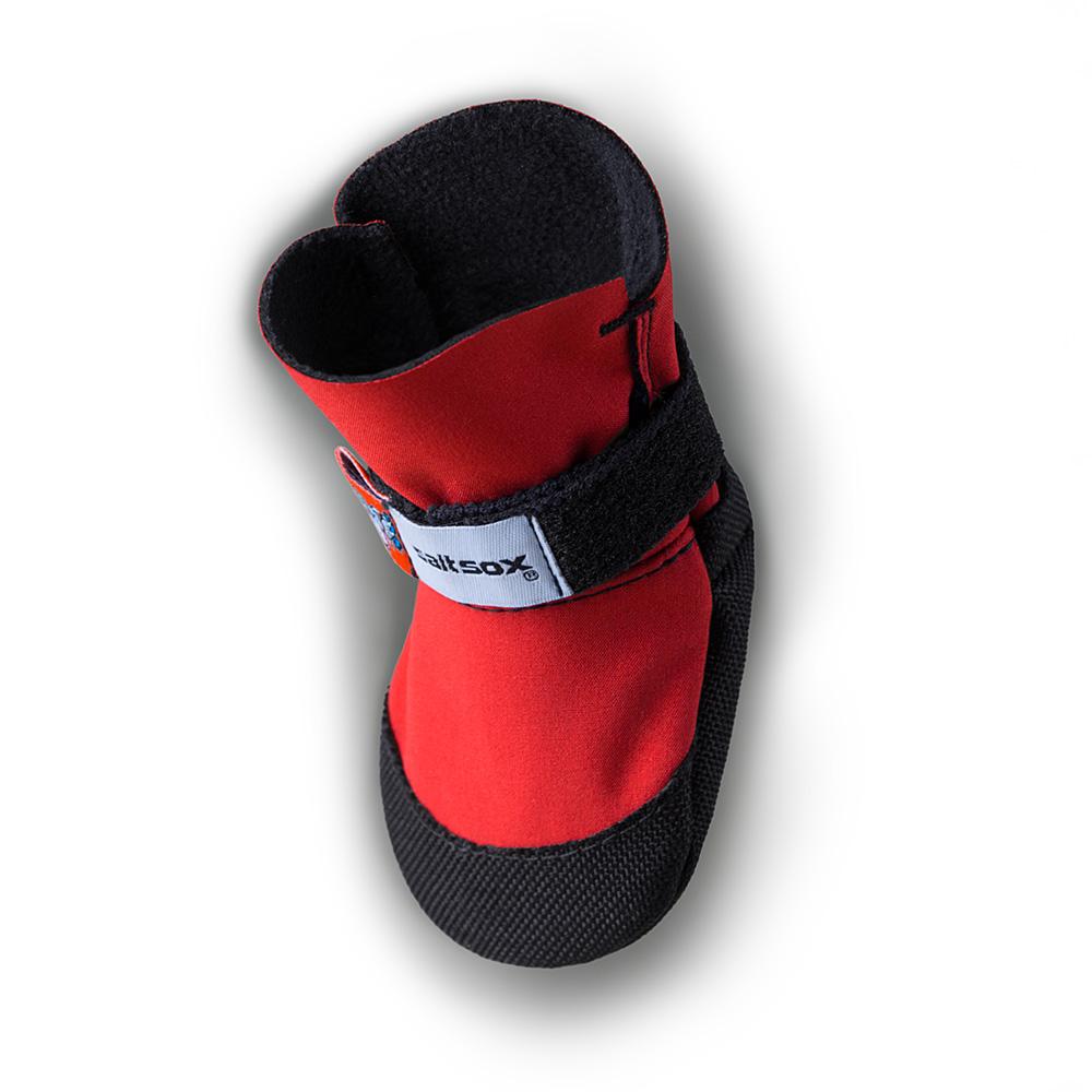 SaltSox Fleece-Lined Dog Booties in Ice Fire Red (FINAL SALE) Wear SALTSOX   