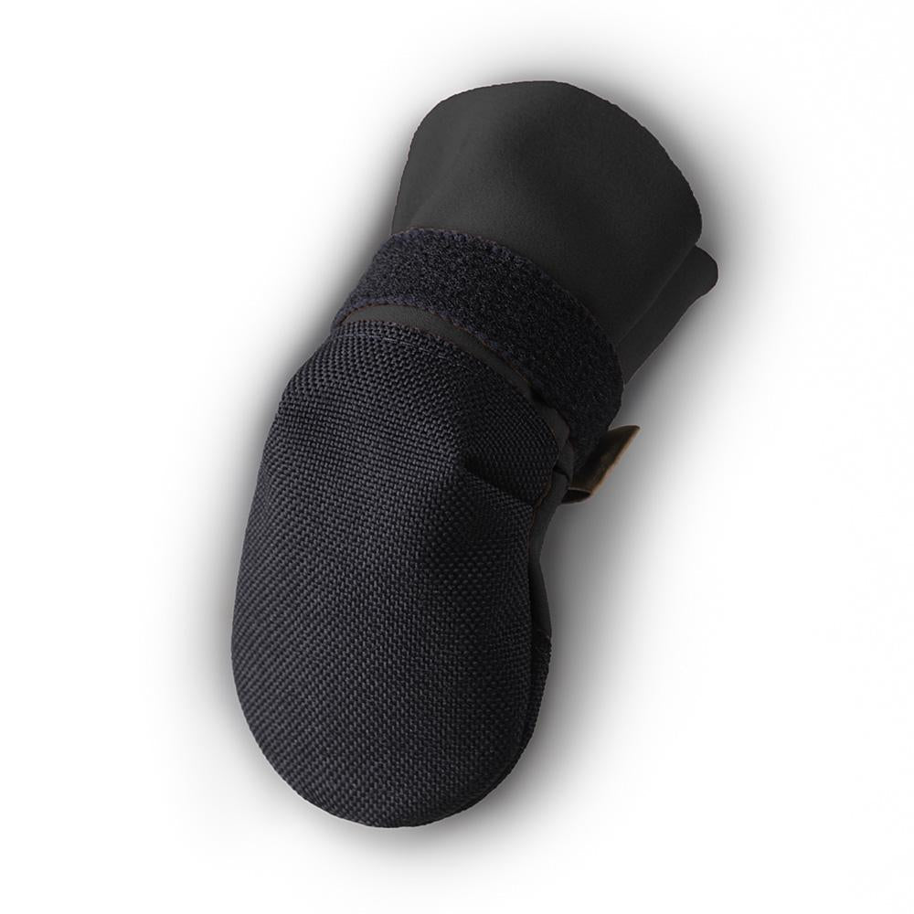 SaltSox Fleece-Lined Dog Booties in Blizzard Black (Made in the USA) Wear SALTSOX