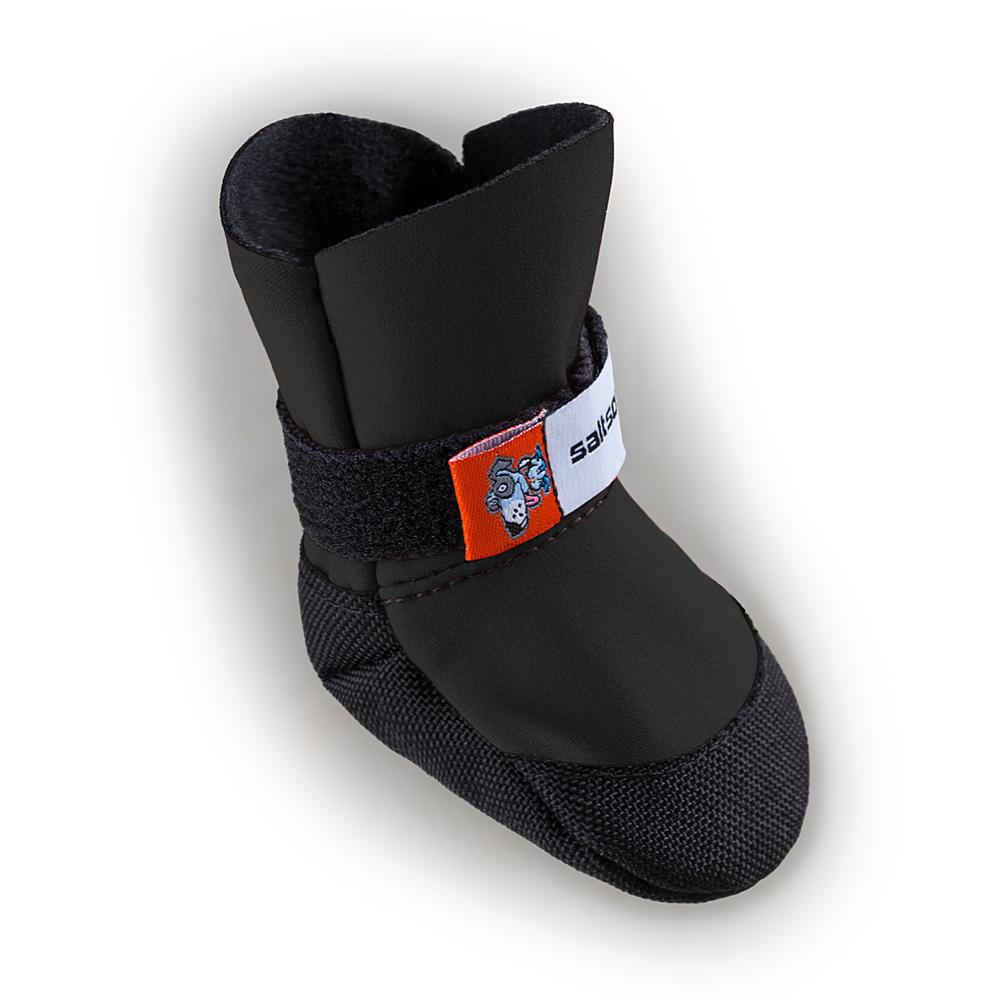 SaltSox Fleece-Lined Dog Booties in Blizzard Black (Made in the USA) Wear SALTSOX