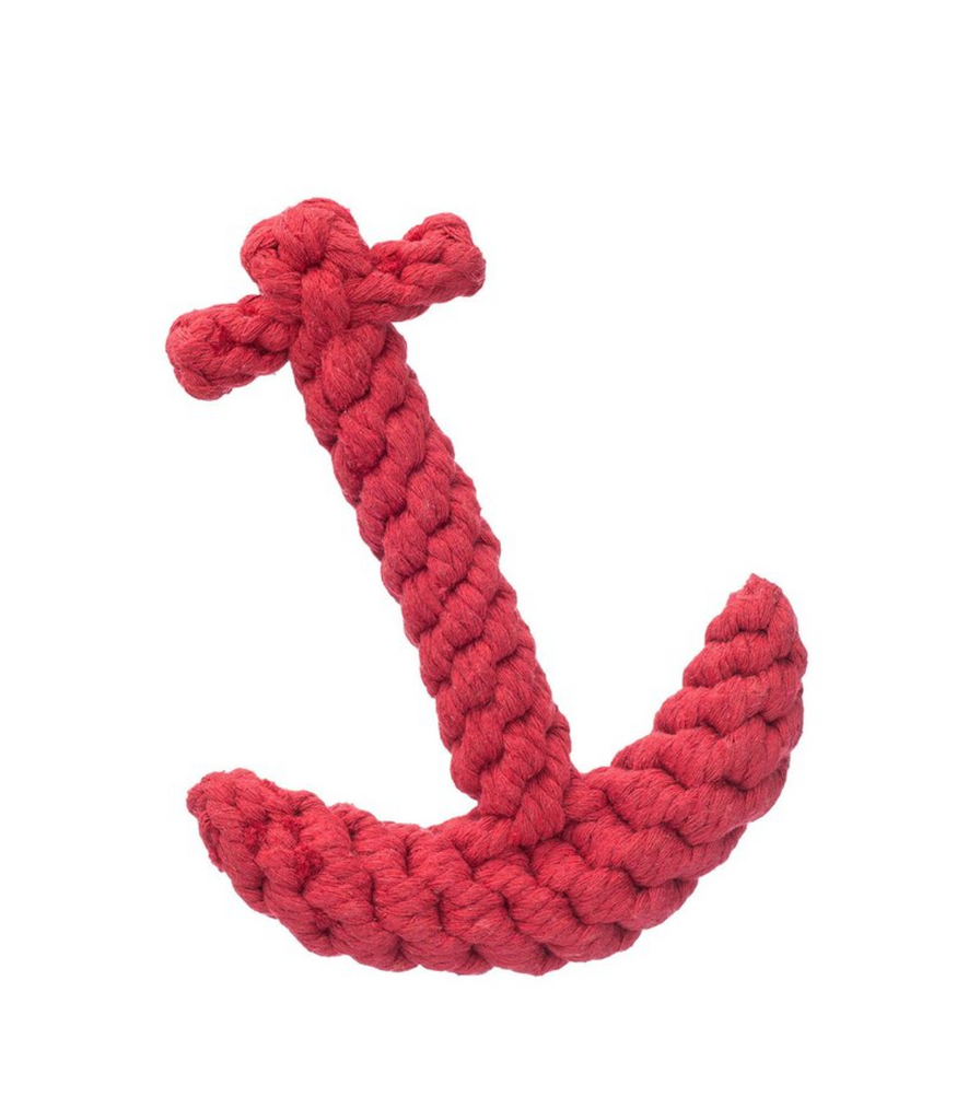 Anchor Rope Dog Toy in Red Play JAX & BONES   