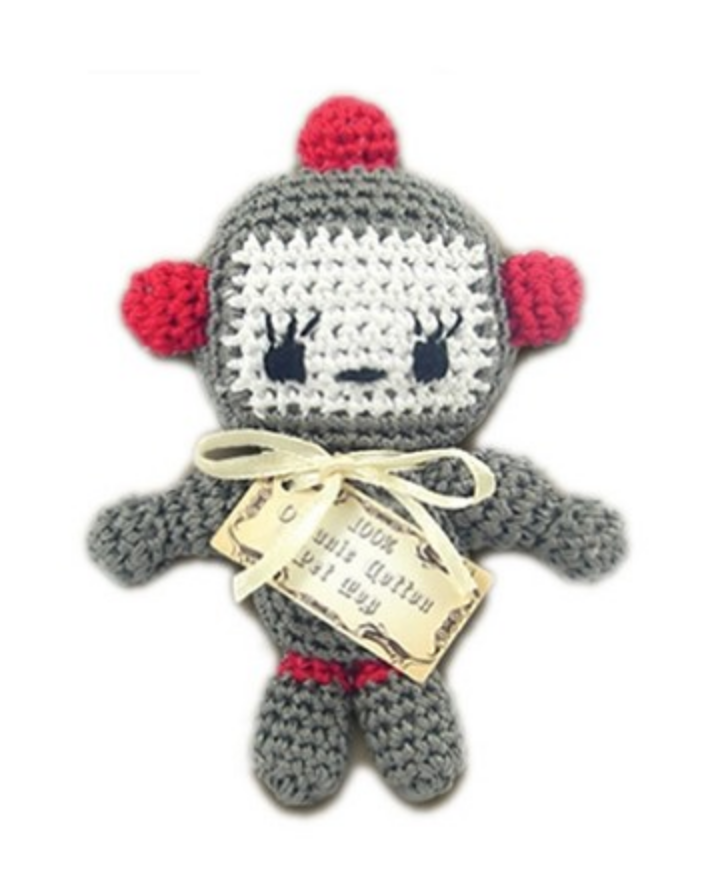 Baby Bot Organic Knit Dog Toy Play KNIT KNACKS   