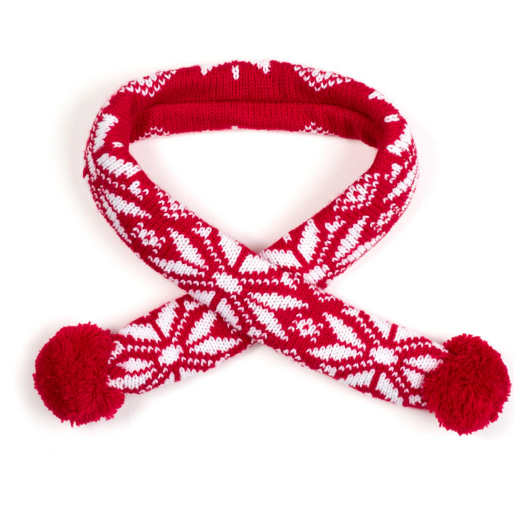 WORTHY DOG | Ski Lodge Scarf in Red Accessories THE WORTHY DOG   