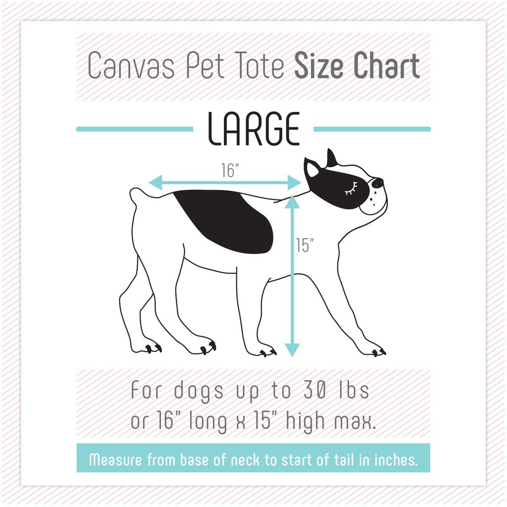 LOVE THY BEAST | Canvas Pet Tote in Black Carry LOVE THY BEAST   