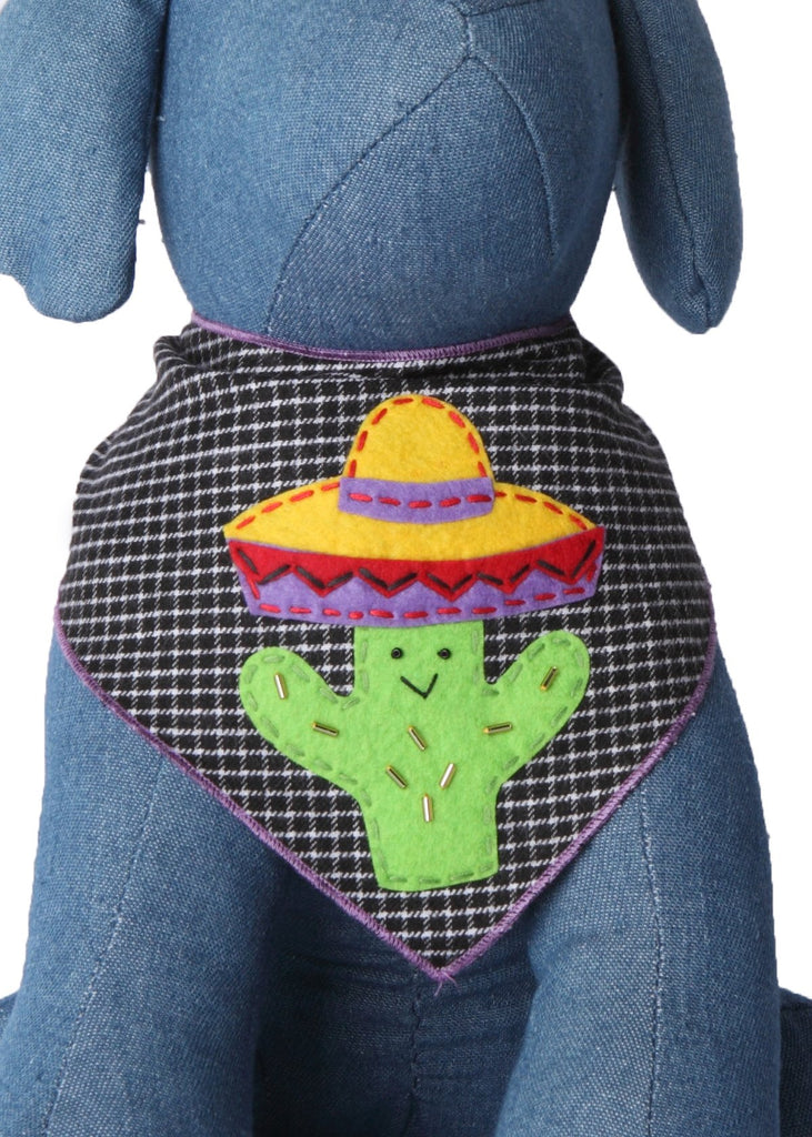 TAIL TRENDS | Cactus-Ombrero Cotton Bandana Accessories TAIL TRENDS   