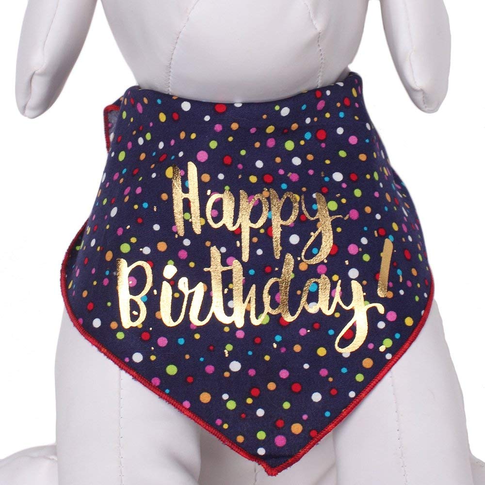 Happy Birthday Dog Bandana Wear TAIL TRENDS   