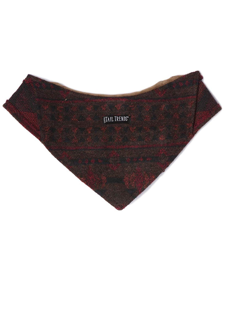 TAIL TRENDS | Lumberjack Bandana with Tan Collar Accessories TAIL TRENDS   