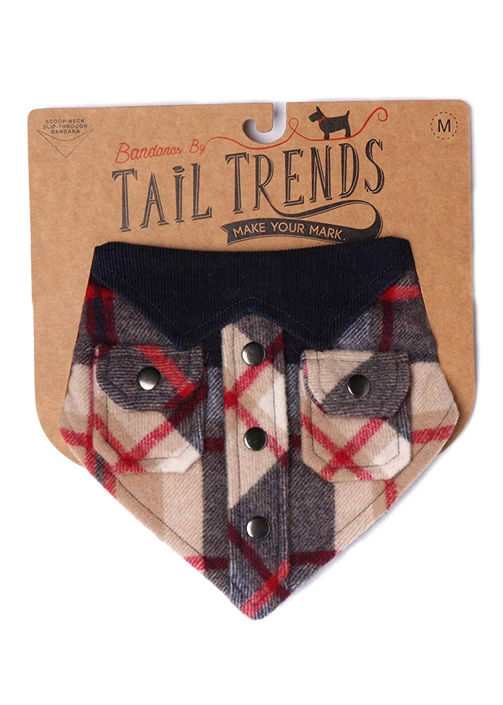 TAIL TRENDS | Lumberjack Bandana in Buffalo Check Accessories TAIL TRENDS   