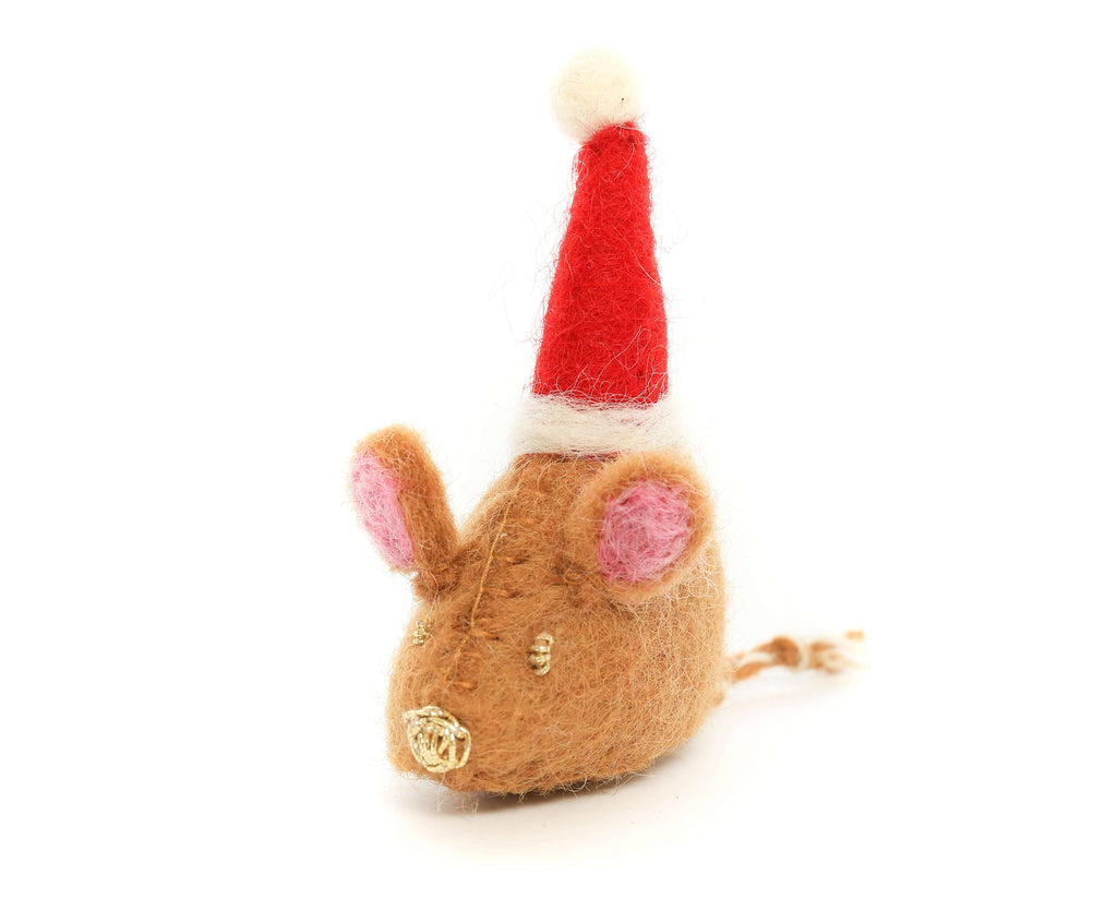 Santa Mouse Holiday Cat Toy Toys THE FOGGY DOG   