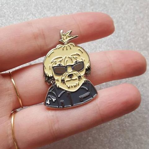 THESE THINGS | Cheeky the Dog Enamel Pin Human THESE THINGS   