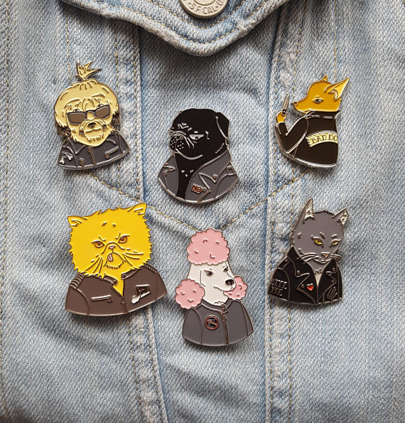 THESE THINGS | Cheeky the Dog Enamel Pin Human THESE THINGS   