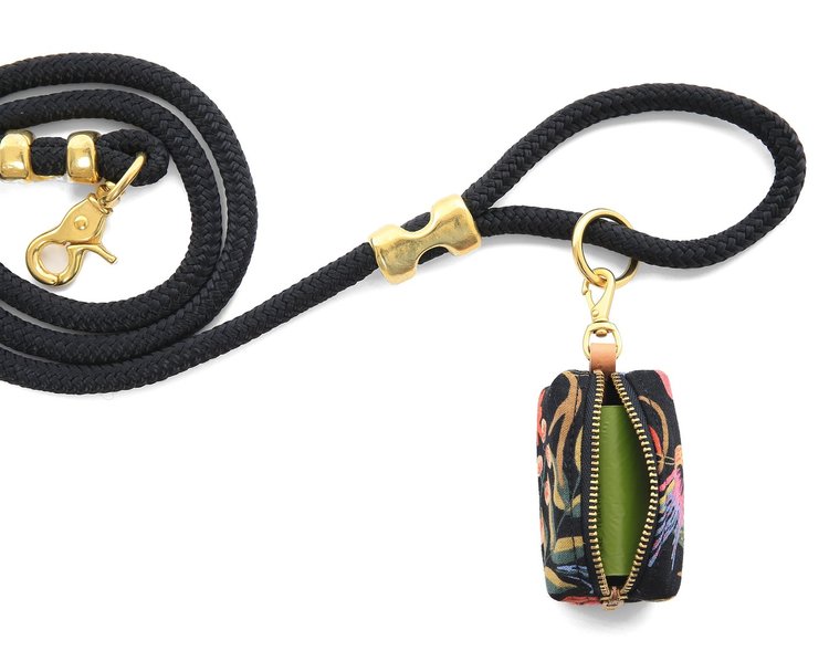 THE FOGGY DOG | Rifle Paper Co. Boho Birds Midnight Leash Bag Add-Ons THE FOGGY DOG   