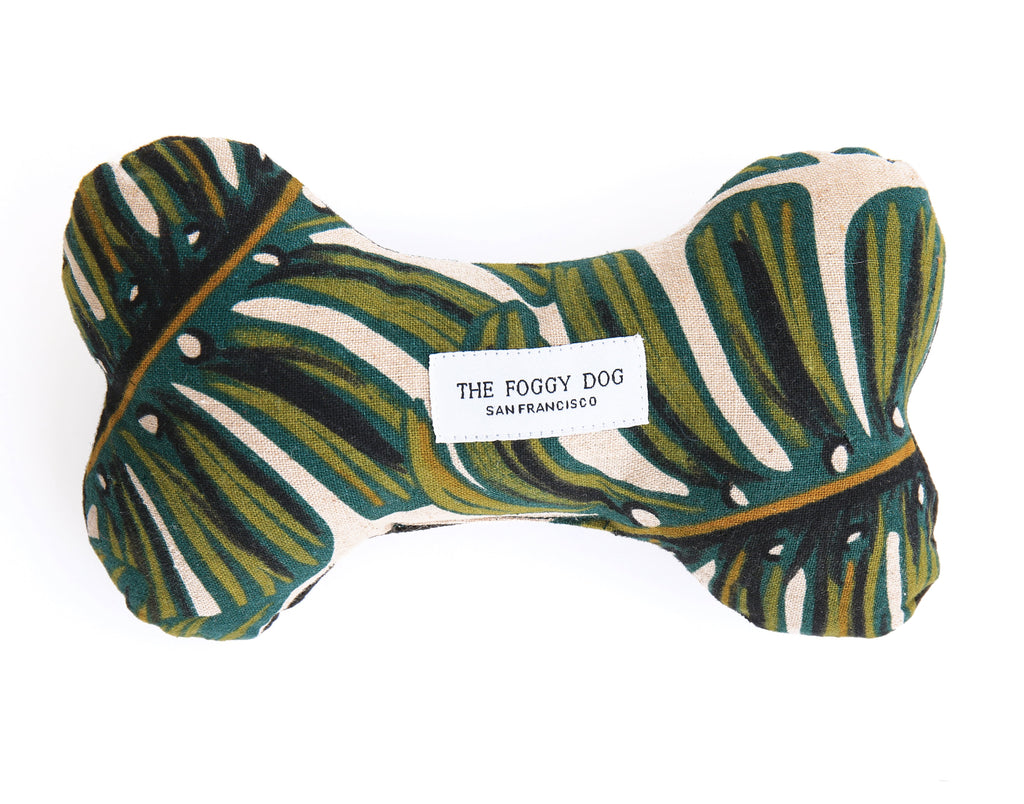 THE FOGGY DOG | Monsterra Leaf Dog Bone Toy Toys THE FOGGY DOG   