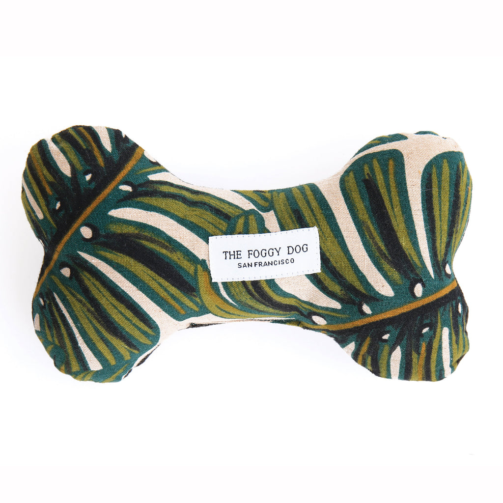 THE FOGGY DOG | Monsterra Leaf Dog Bone Toy Toys THE FOGGY DOG   