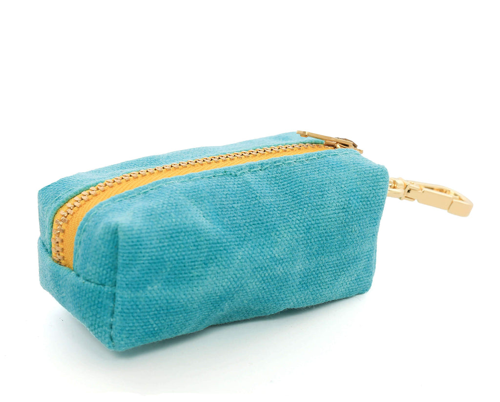 THE FOGGY DOG | Peacock Waxed Canvas Leash Bag Add-Ons THE FOGGY DOG   